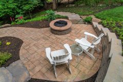 Outdoor patio design with fire pit in Dayton MD