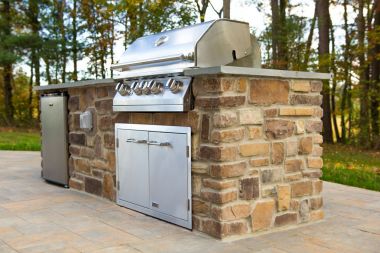 Outdoor kitchen and patio installation in Ellicott City