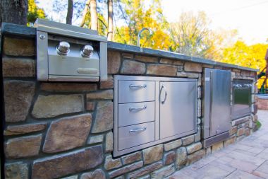 Outdoor kitchen close up