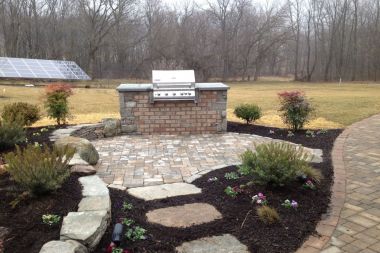 Outdoor kitchen and outdoor patio installation in Dayton