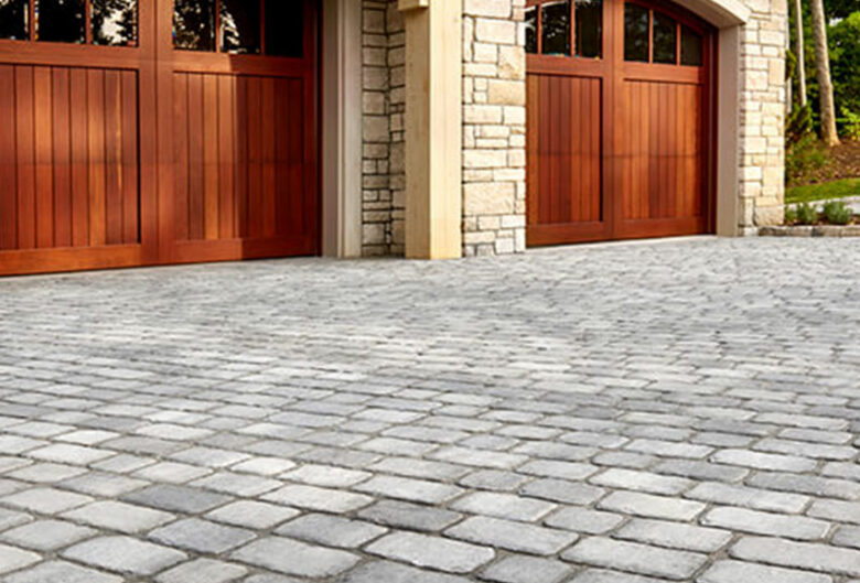 Cobblestone Driveway Pavers for Ellicott City home, Villagio by Tech-bloc