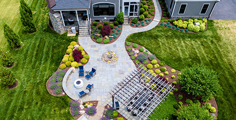 Backyard of Home After Landscaping Services in Howard County, Carroll County, Ellicott City, Glenwood, Glenelg, and Clarksville